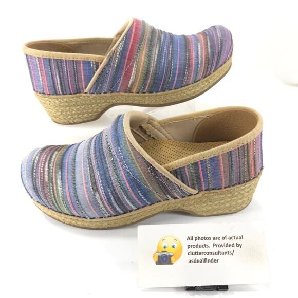 Dansko Jute Pro Casual Slip On Nursing Clog Womens Size 6 36 025990600 Multi - Picture 5 of 9
